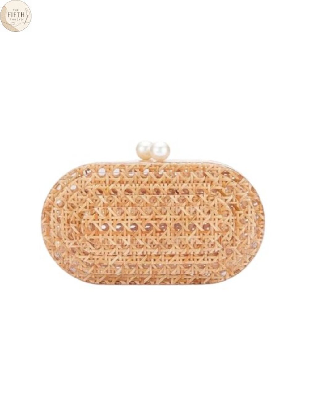 Acrylic Woven Rattan Pattern Square Box Crossbody Shoulder Chain Purse